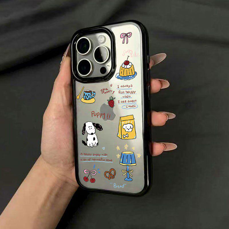 

Coffee Puppy iPhone Case for 12/13/16 Pro Max/17 Pro – Cute Cartoon Design iPhone 12/12 Pro