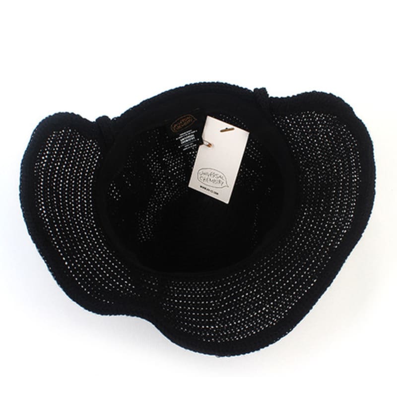 Universell kemi Sommar Svart Rund Huva Hatt Huva Hatt