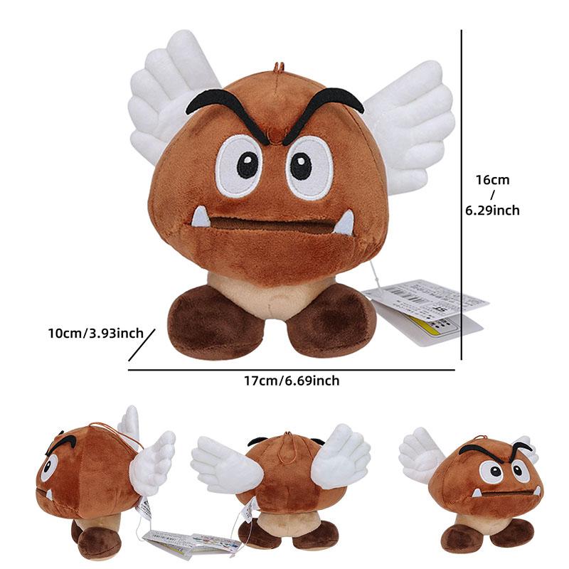 Peluche Mario Bros Goomba con Ali Goomba Ken Carson Goomba Toad Peluche Animale Anime Bambola Peluche per Regalo di Compleanno