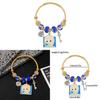 Bracelet Princesse Dessin Animé Avec Pendentif en Alliage de Zinc Pour Cadeau Décor de Voyage