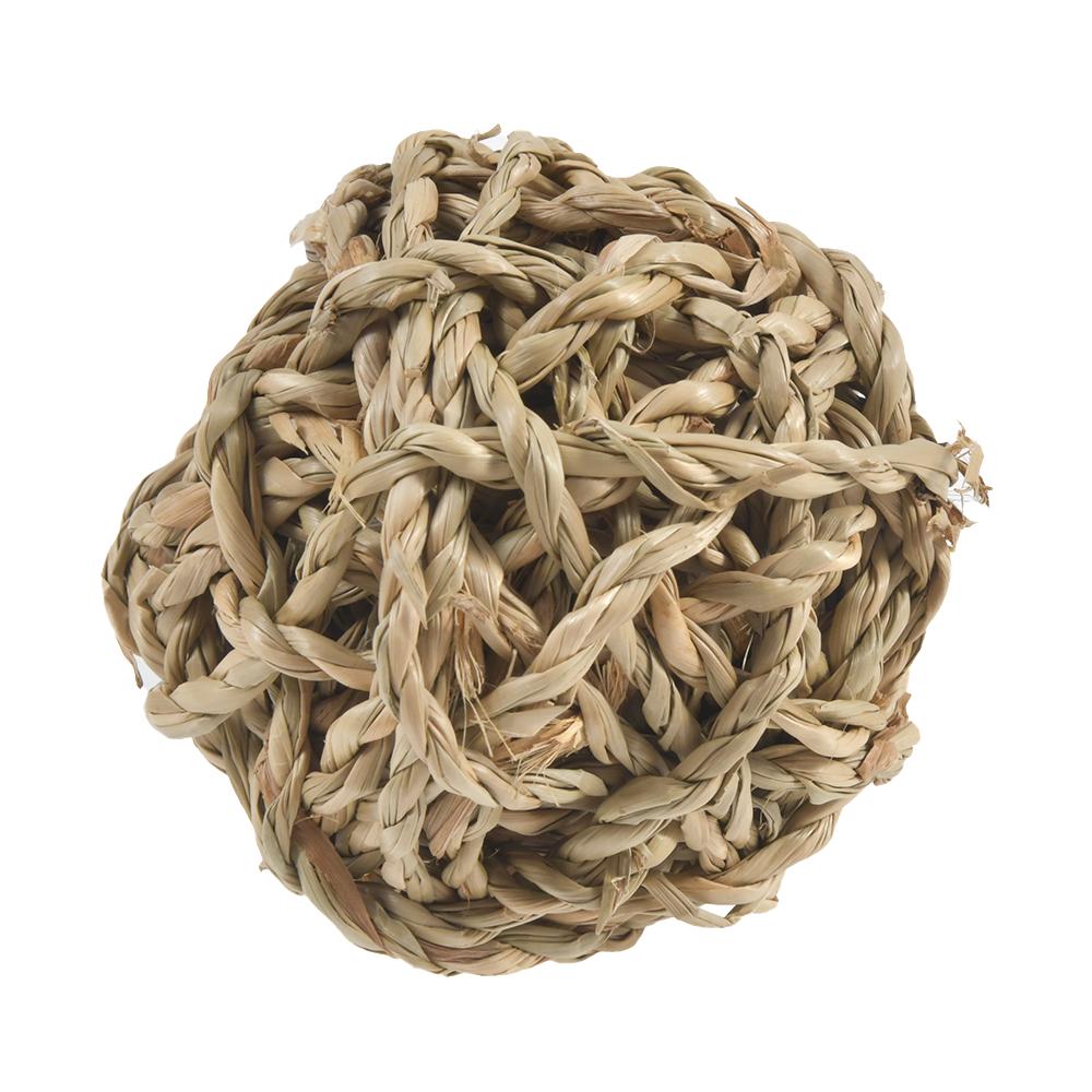 Kleintiere Spielball Kaninchen Hamster Grasball Natürliches Mahlzahnspielzeug Grasball Handgewebter Wassergrasball