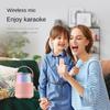 Barevná světla Domácí reproduktor Mini Karaoke Machine Dětský Přenosný Bluetooth reproduktor s bezdrátovým mikrofonem Rodinný reproduktor