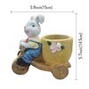 New cute animal bunny countryside succulent flowerpot decoration resin crafts