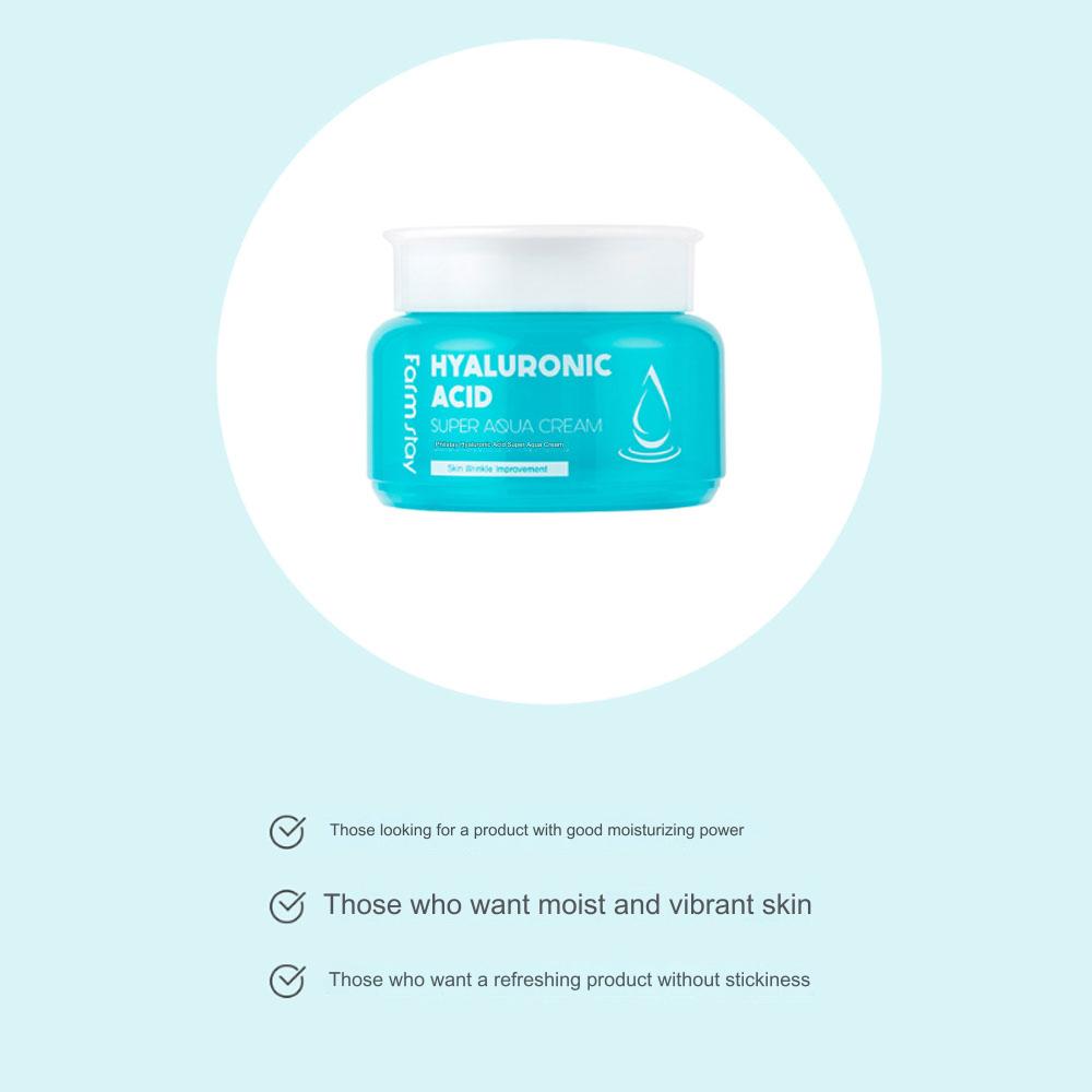Farmstay Crème Super Aqua à l'Acide Hyaluronique 100 ml