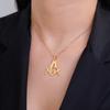 LIKGREAT Masonic Sign Medal Pendant Necklace for Women Men Stainless Steel Freemason Symbolism Religious Vintage Jewelry Gifts