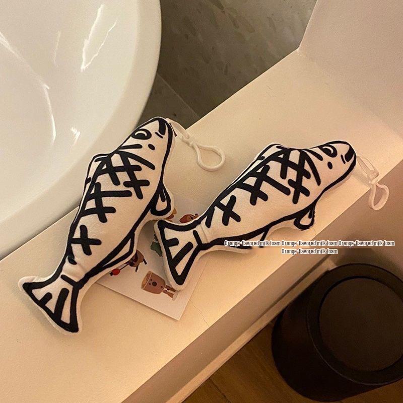 Quirky Plush Salted Fish Keychain: Cute & Funny Slacking Off Bag Charm