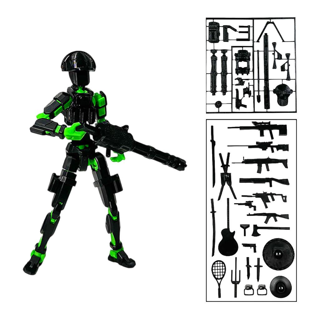 Creative Decompression Action Doll Set Assembly Model Ornament
