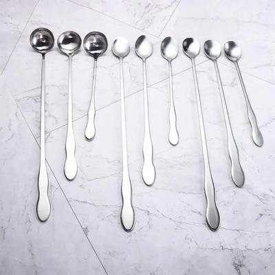 Drinking Mixing Bartender Ice Tea Ice Cream Long Handle Mixing Stirrers Teaspoon Bar Spoon Cocktail Stirring Tool