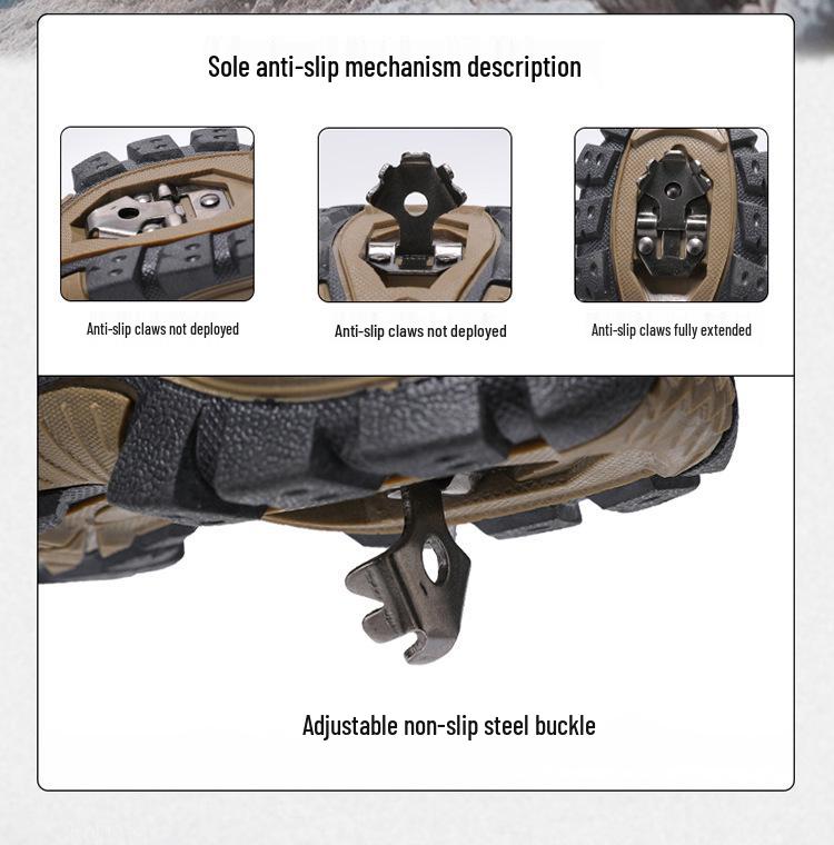 Boys' Thickened Non-Slip Warm Sneakers for Autumn & Winter - Outdoor Hiking Shoes for Middle & Big Kids