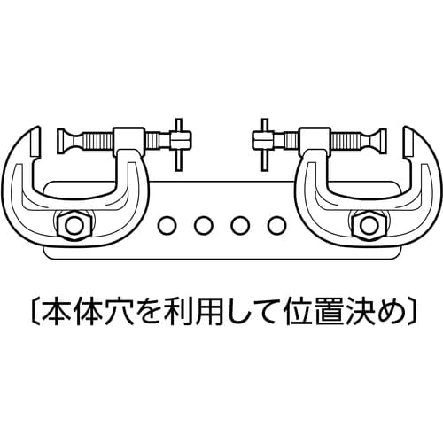 Super C-type Clamp, Strong Wide Type, 100mm, Cathodic Electrodeposition Coating
