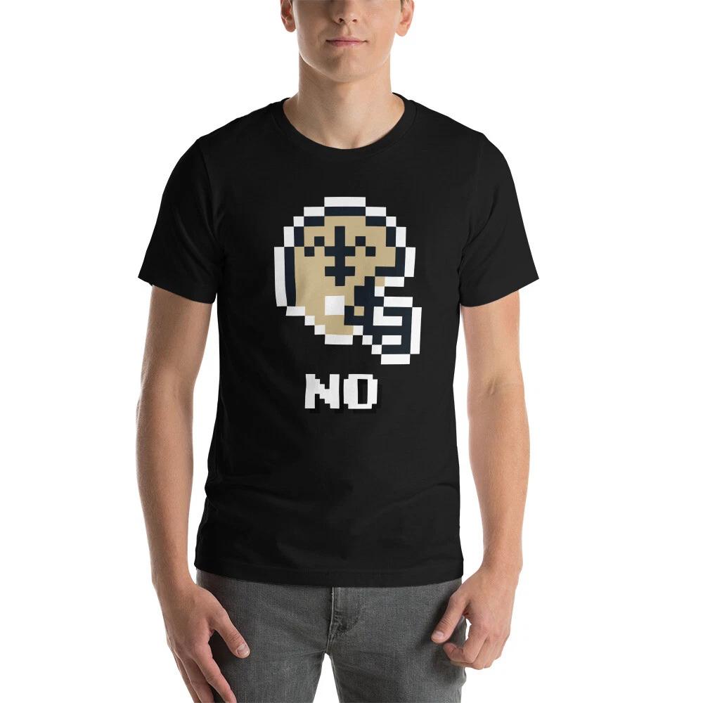 

New Orleans Saints NES Football Helmet 8-bit Tecmo Super Bowl Tee Retro T-Shirt M