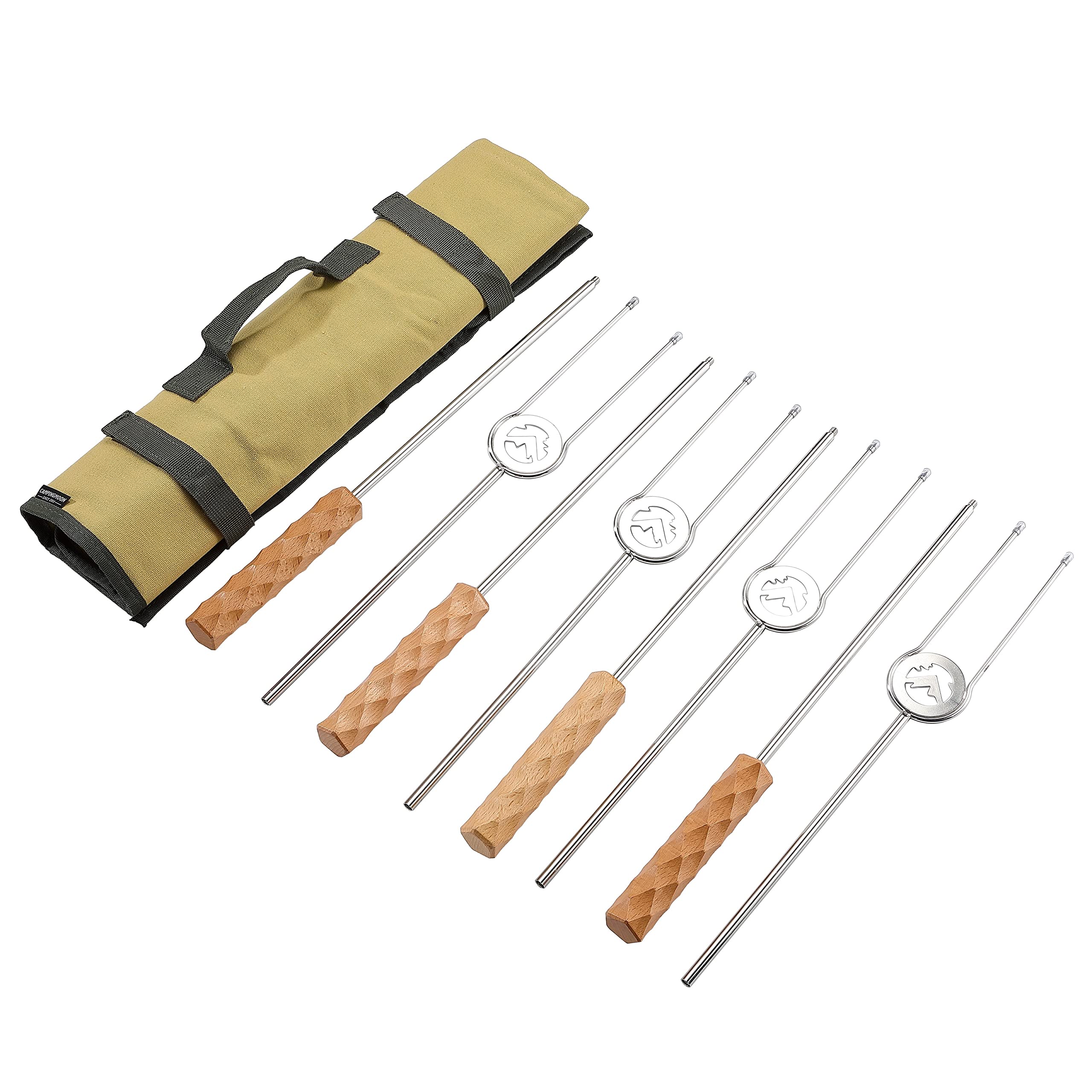 

CAMPING MOON Marshmallow S more Sticks, 90cm Long, Set of 4, MK-4, for Bonfires, Grilling, and BBQs