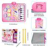 90x70cm Unicorn Music Mat Kid Toddler Mat Piano Keyboard and Drum 2 In 1 Toys Dance Mat 8 Instruments Sound Educational Toys