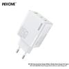 Wekome 65W Diamond Low-Temp Fast Charger with Three-Port Output (US/EU/UK Specs)