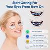 Eye Massager with Gel Eye Bag Dark Circles Wrinkles Remover for Pads Travel-Friendly Puffiness One-Touch Operation
