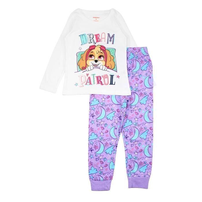 Pyjama fille Minnie - PAW PATROL - PAW 52041950 S1-8A - Blanc