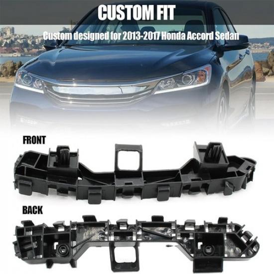 2pcs For 2013-2017 16 Honda Accord Sedan Front Bumper Retainer Support Bracket