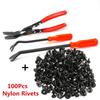 3Xprofessional Fastener Clip Removal Tool + 100* Nylon Bumper Fastener Clips Kit