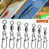 Snap Bearing Rolling Swivel Stainless Steel Tackle Tool New Swivels Tackle