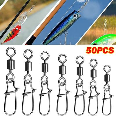 Snap Bearing Rolling Swivel Stainless Steel Tackle Tool New Swivels Tackle