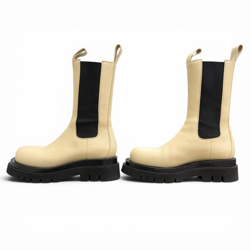 Excellent BOTTEGAVENETA Boots The Rug Side-gore Chelsea Boots, Leather 38 592045 Used