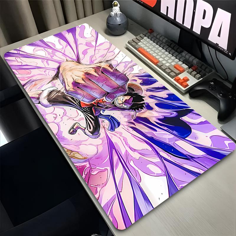 Big Mousepad Gamer Extended Mouse Pad One Piece Luffy With Anime Gaming Accessories Lock Edge Rubber Desk Mat Popular Mousepad