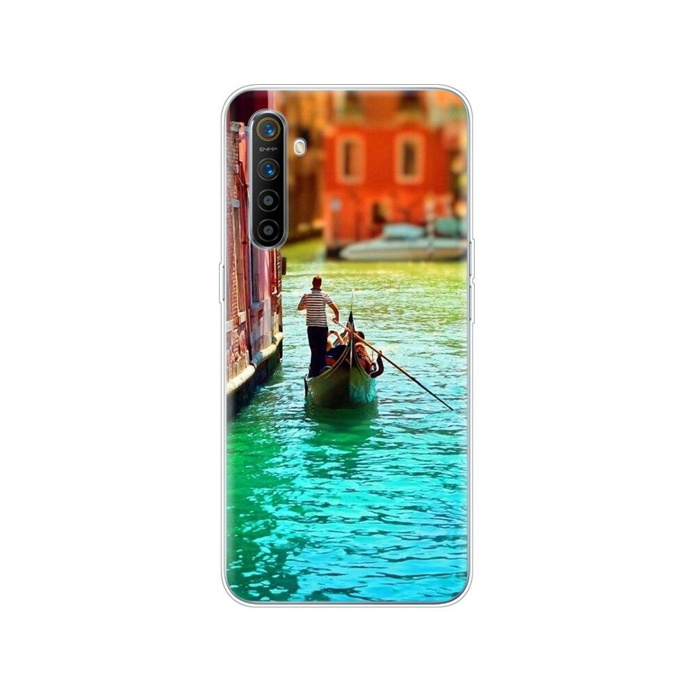 

Для чохла Realme XT RMX1921 М яка TPU Задня кришка телефону Для OPPO RealmeXT Силіконовий бампер Сумка Coque 6,4 дюйма повний 360 Захисний Realme XT