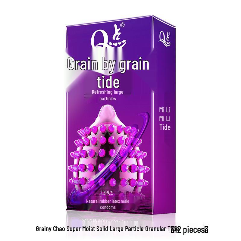 Q Point Thorn Set: Erotic Couples' Condoms with Large Particles, 2pcs/pack
