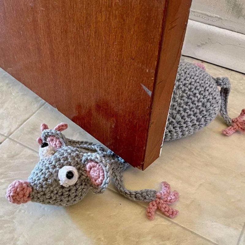 Funny Door Stopper Door Stoppers Cute Crochet Door Wedge Household Door Hardware Handmade Door Gear Windproof Floor Decorative