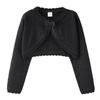Bowknot Girls Knitted Cardigan Jacket Small and Medium Children's Sweater Thin Jacket