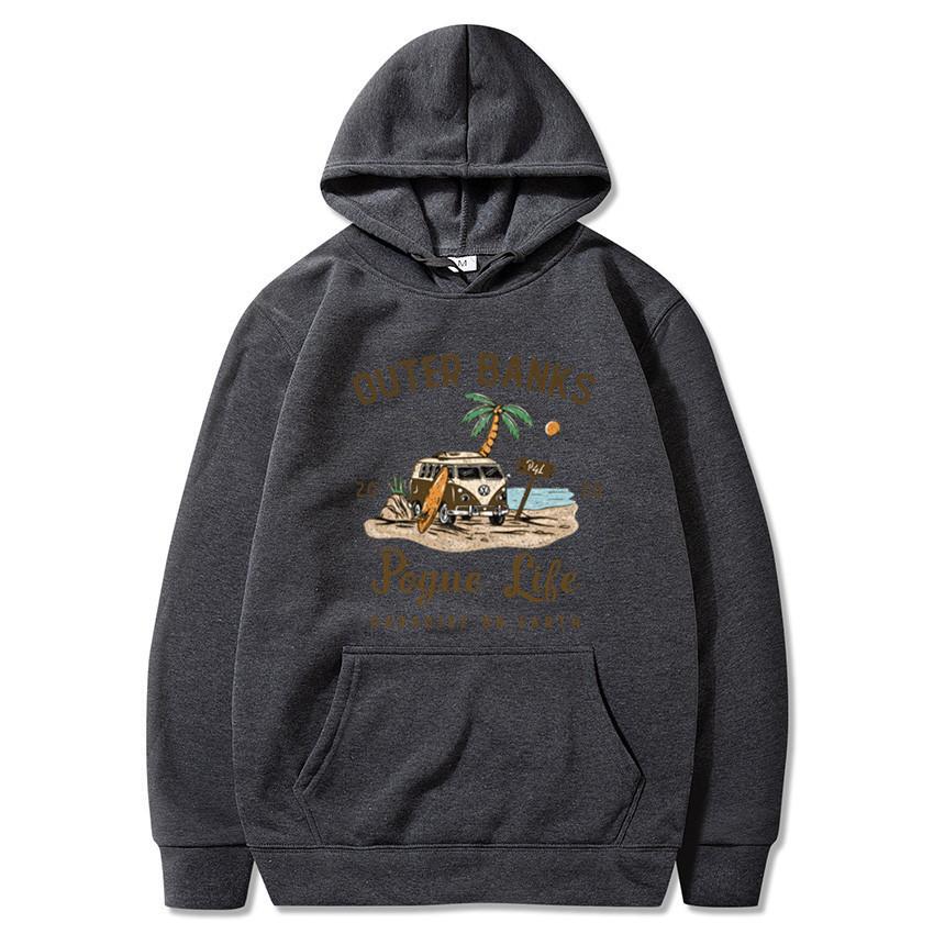 Outer Banks Pogue Life Graphic Hoody - Winter-Spring Hooded Casual Hooded Jacket for Men and Women