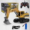 Electric Wireless Remote Control Construction Vehicle, Alloy Excavator Simulation Model Toy, Six-Way Excavator Toy