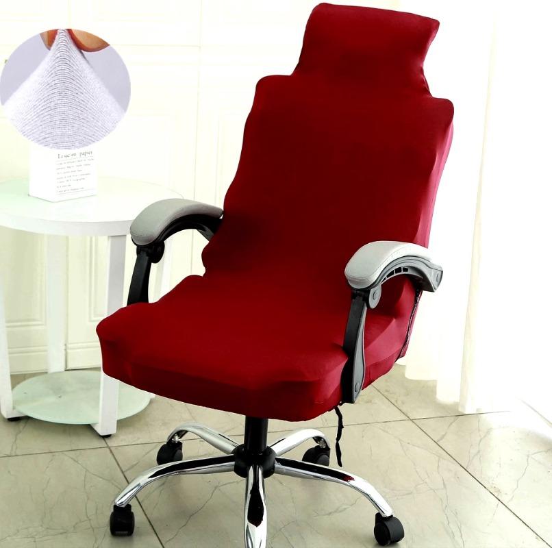 Office Chair Cover Rolling Desk Chair Cover Stretch Washable Computer Chair Slipcover Swivel  Armchair Computer Boss