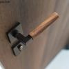 Walnut Wood Door Handle Silent Lock Indoor Safety Door Locks Universal Split Lock Bedroom Magnetic Locks Home Door Hardware