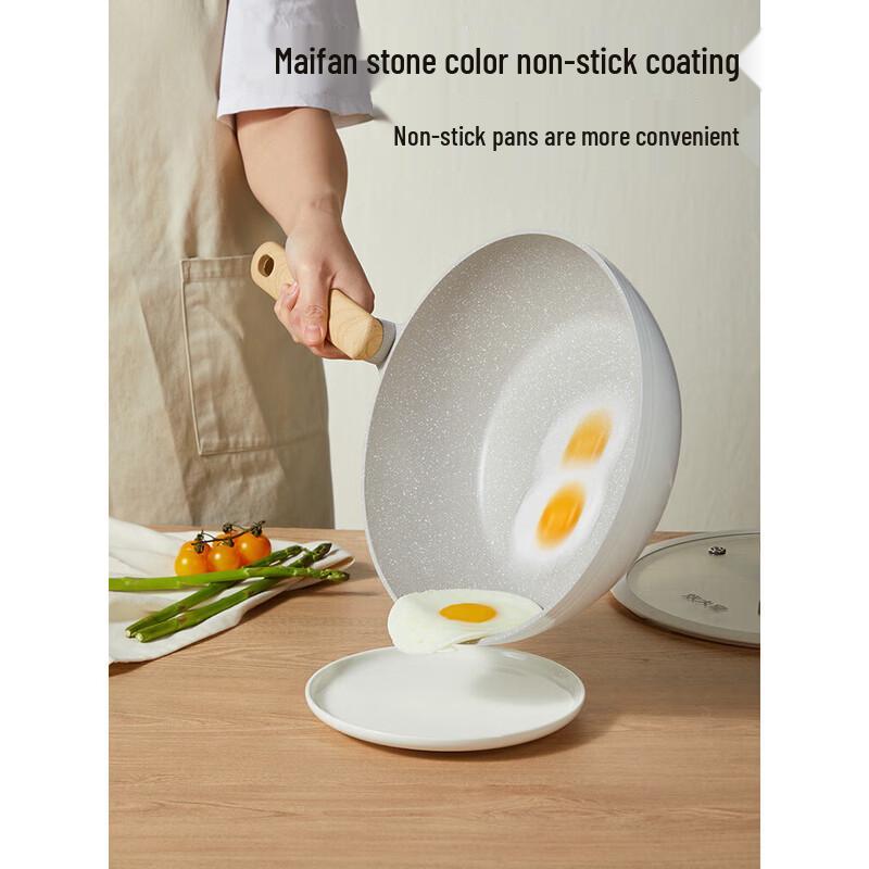 COOKER KING 30cm Cast Iron Non-Stick Wok