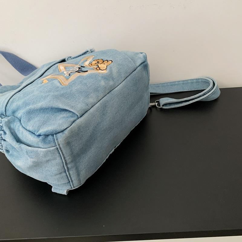 Denim Rucksack Damen Rucksack mit großer Kapazität
