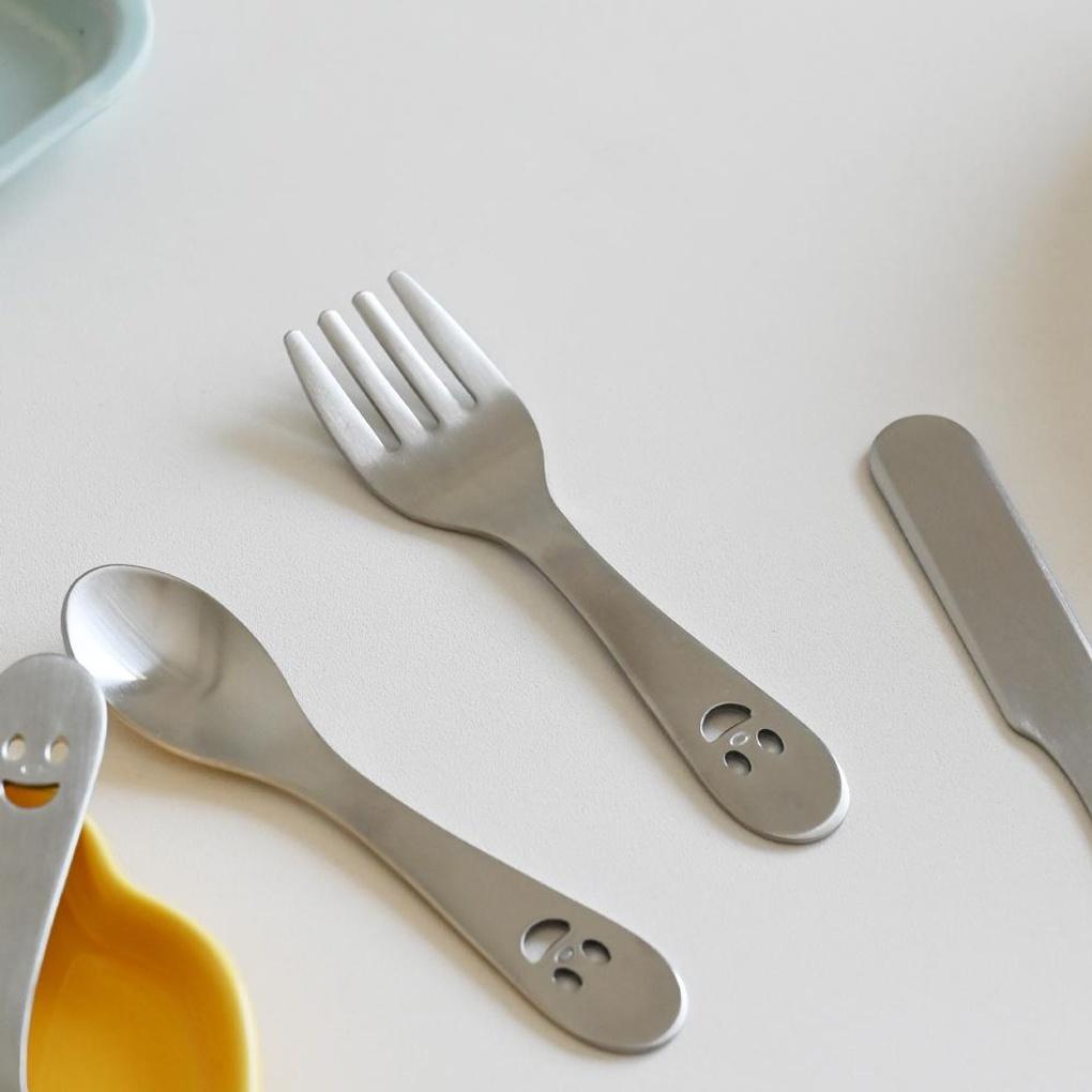 All-Stainless Steel Mini Cutlery Baby Food Kids Fork