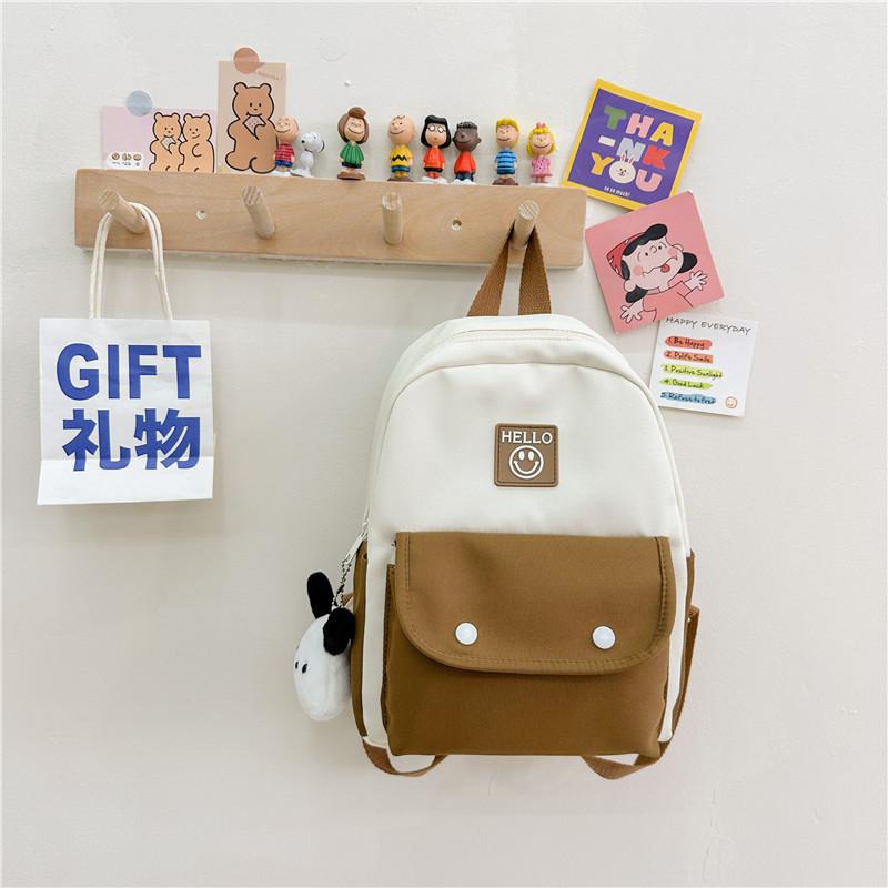 Cute Fashionable Canvas School Bag For Children Lightweight Comfort Fit For Boys And Girls