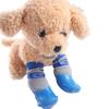 4pcs/set Soft Waterproof Puppy Socks Shoes Non-slip Puppy Scratch-proof Foot Covers  Autumn