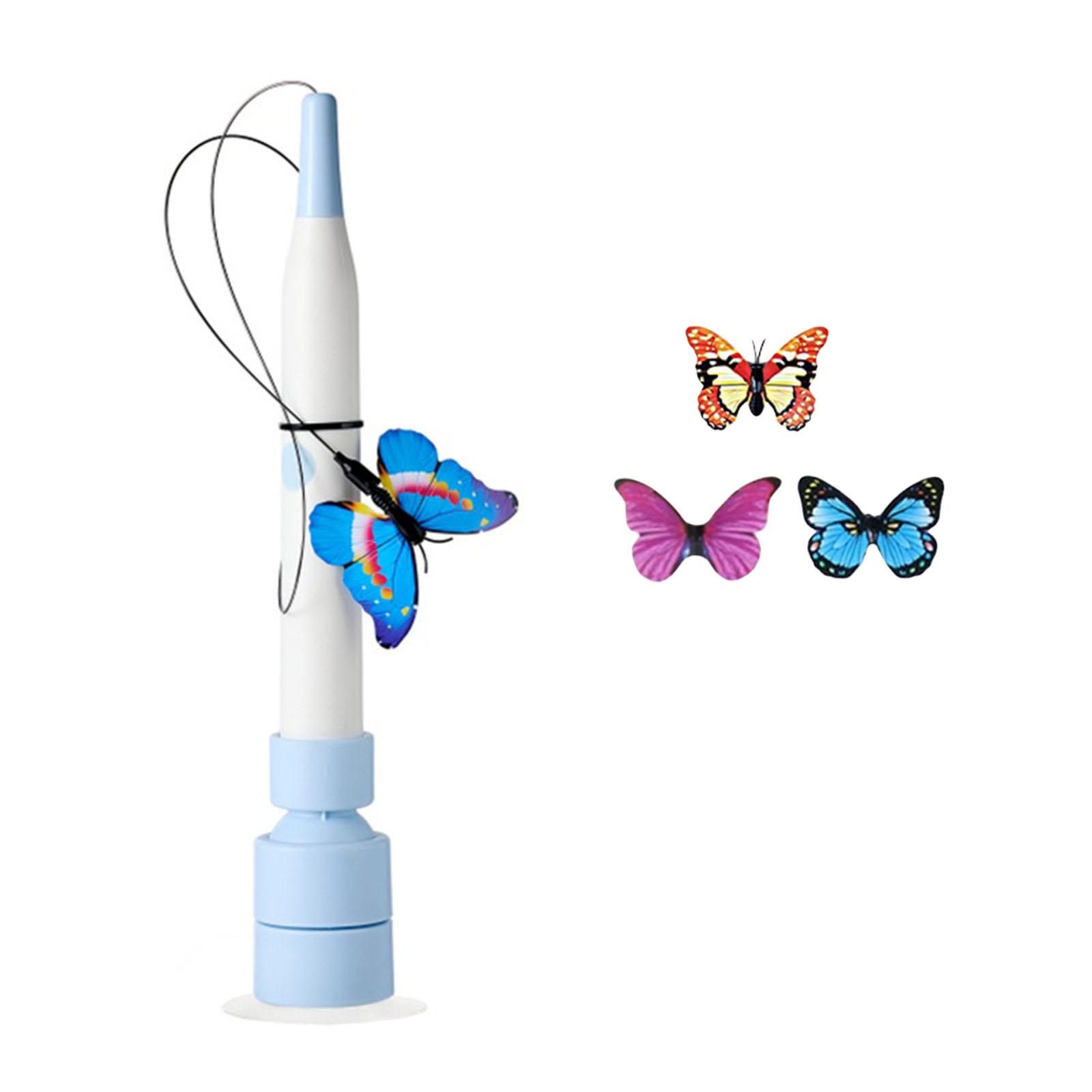 Electric Automatic Cat Teaser 360° Swivel Cat Teaser Toy with Removable Handle for Kitten Catcher Having Fun Exercise Playing