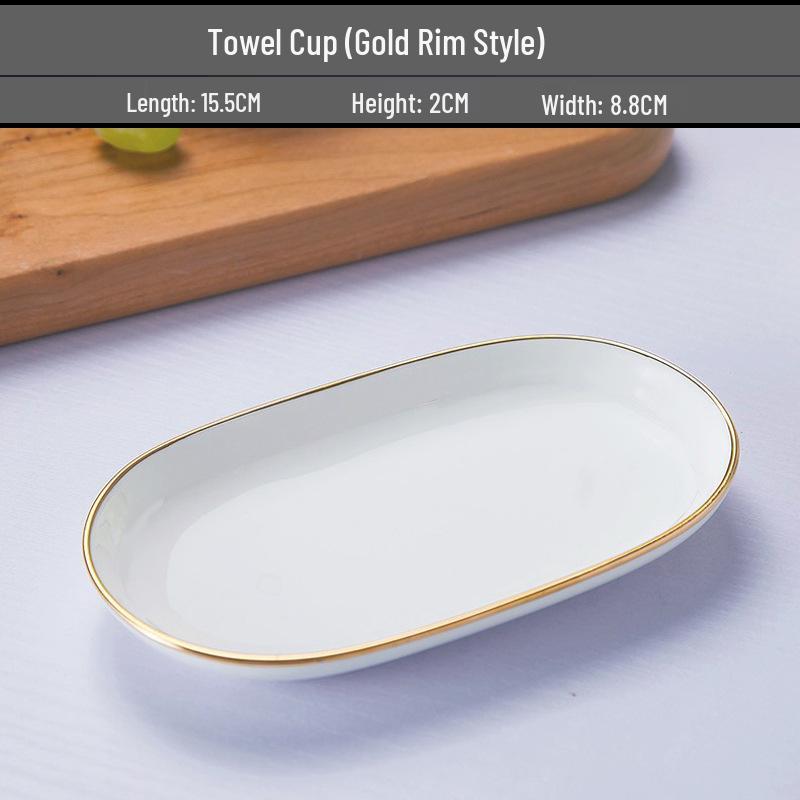 Gold Painted Jingdezhen Ceramic Cup with Lid - High Temp Bone China Tea Cup for Business Meetings and Home