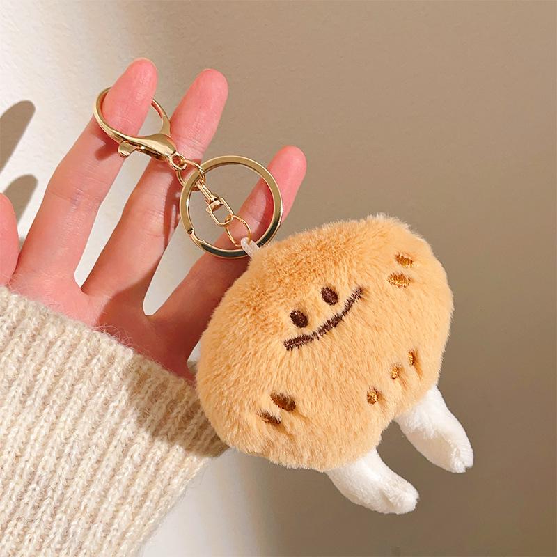 Charming Plush Doll Keychain Accessories for Kids' Bags and Gifts
