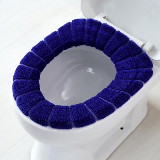 Toilet Seat Cover Comfortable Reusable Fiber Washable Toilet Seat Cushion for Bathroom