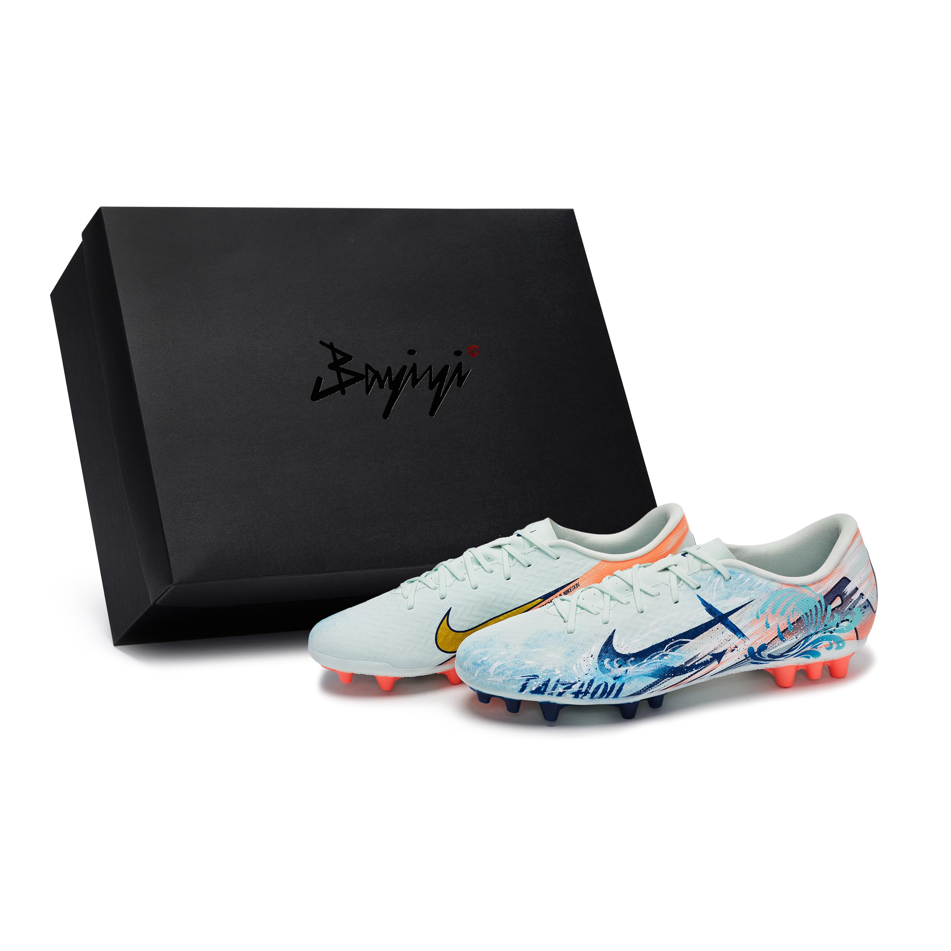 

Nike Mercurial Vapor 16 Cushioning Soccer Shoes Unisex White Blue Orange Yellow FZ1389-300(Team80-SBOX) 42.5