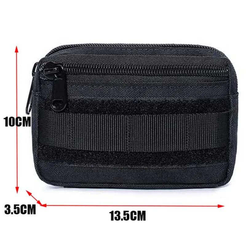 

Double Layer EDC Pack Men Tactical Molle Waist Belt Oxford Hip Pouch Fanny Pack Camping Hunting Accessories Utility Bag чорний
