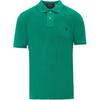 Polo Logo Button Short Sleeve Polo Shirt Men Tops Green 710782592-017