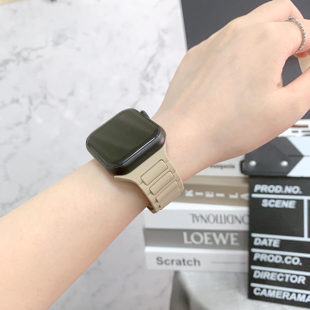 Creative Silicone Strap For Apple Watch Ultra 9 8 7 49mm 45mm 41mm Silicone Band For iWatch 6 5 4 SE 44mm 40mm 42mm