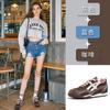 Inner Height Increase 3.5cm Leather Retro Sports Women's Shoes Autumn New Waffles