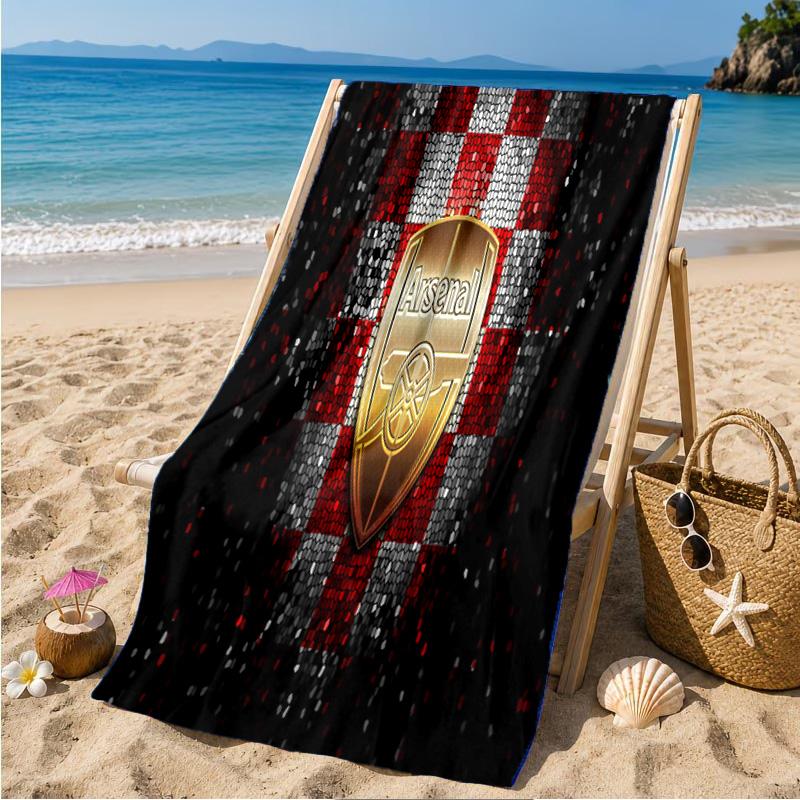 Arsenal Celebration Moment Beach Towel Microfiber Beach Towel, Lightweight and Quick-Dry, for Summer Travel, Swimming Pool Fan Birthday Gift