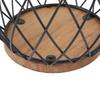 Wooden Base Coffee Pod Holder Large Capacity Coffee Pod Storage Basket  Coffee Bar